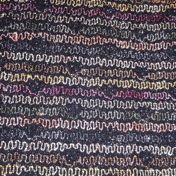 Sparkly Multicolored Line Midi Skirt - Picture 2 of 3